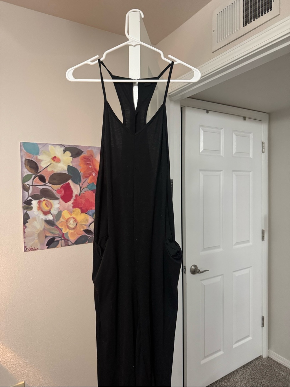 Comfy Black jumpsuit with Pockets